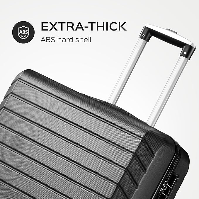 11 Piece Travel Luggage Sets(20″24″28″32″), 4 Piece Hardshell Suitcase with Wheels, 20inch Carry on Luggage, 24inch 28inch 32inch Checked Luggage with 7PC Packing Bags