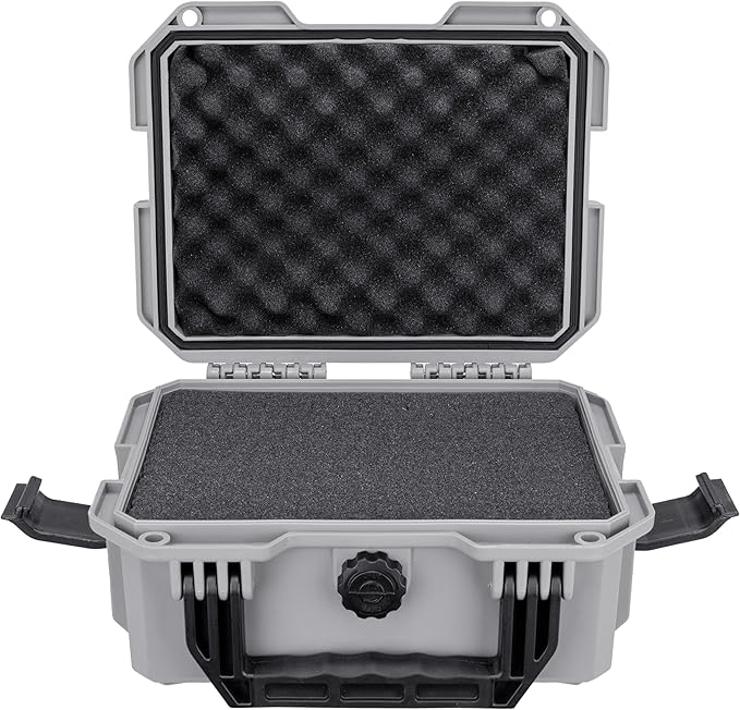 Eylar 11.8" Intact Series Compact Hard Camera Case, Lightweight and Durable Stacker Design with Foam (Gray)