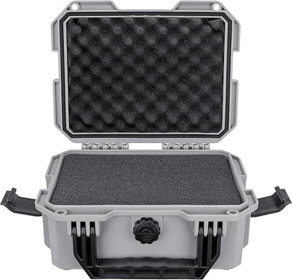 Eylar 11.8" Intact Series Compact Hard Camera Case, Lightweight and Durable Stacker Design with Foam (Gray)