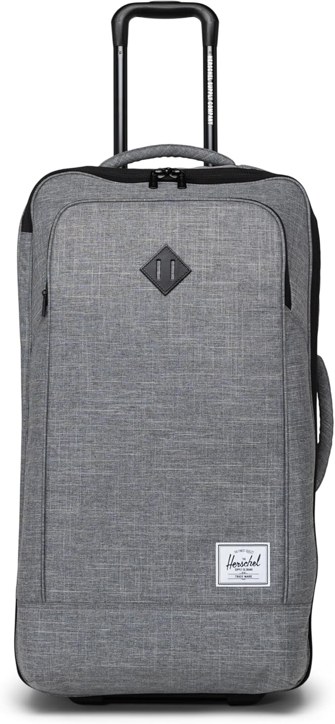 Herschel Supply Co. Heritage Softshell Luggage, Raven Crosshatch, Medium 92 L