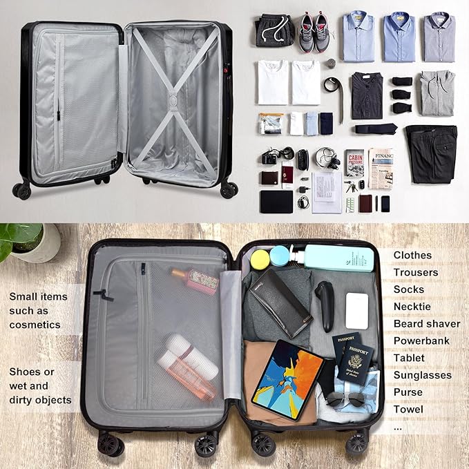 Verdi Hardside 28 Inch Luggage with Spinner Wheels - Expandable Large Suitcase