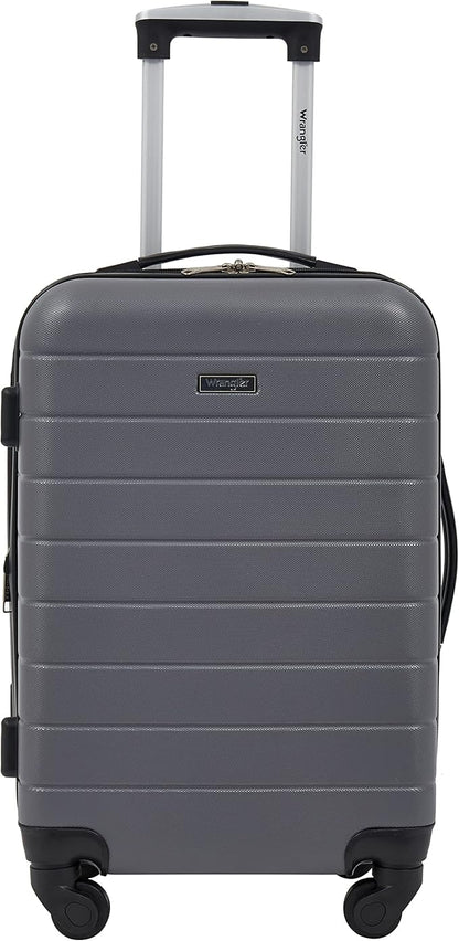 Wrangler 20" Smart Spinner Carry-On Luggage With USB Charging Port