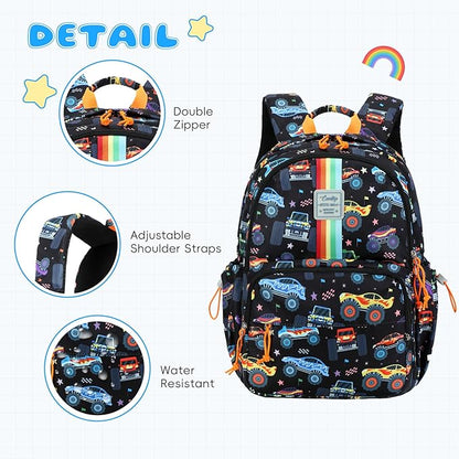 CAMTOP Backpack for Kids, Boys Girls Preschool Backpacks with Lunch Box Toddler Kindergarten School Bookbag Set