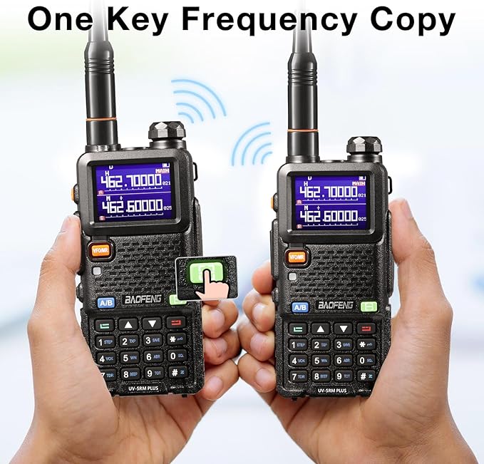 BAOFENG UV-5RM Plus 10W Ham Radio Handheld, UHF VHF Long Range Two Way Radio Walkie Talkie, NOAA FM AM(Airband) Receiver, with Protection Case, 2500mAh Battery USB-C Rechargeable, Chirp Compatible