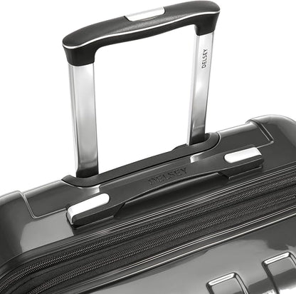 DELSEY PARIS Helium Aero Hardside Expandable Luggage with Spinner Wheels, Brushed Charcoal, Carry-On 21 Inch