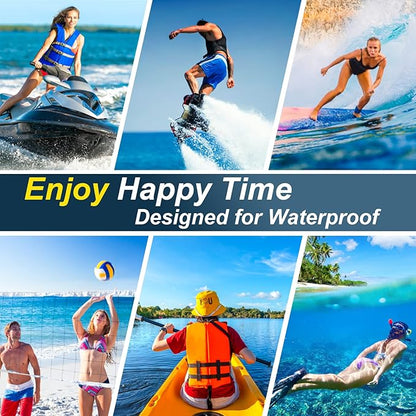 Large Waterproof Phone Pouch Floating, Waterproof Phone Case for iPhone 14 15 Pro Max 13 Plus 12 11 Samsung S23 Ultra S22 up to 8.5'', IPX8 Water Proof Phone Dry Bag for Swimming Kayaking Vacation