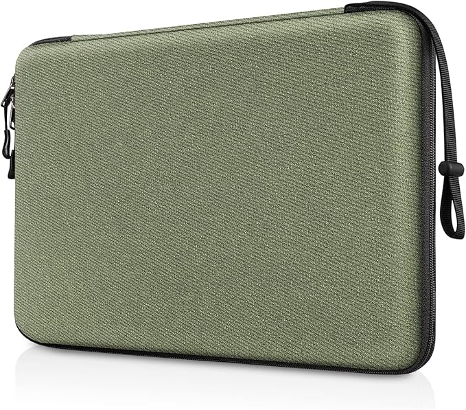 FINPAC Hard Laptop Sleeve Case for 15.3 inch MacBook Air M4 A3241 M3 A3114 M2 A2941 2025 2024, 16.2 inch MacBook Pro M4/M3/M2/M1 Pro/Max, Waterproof Case for Surface Laptop/Book, Olive
