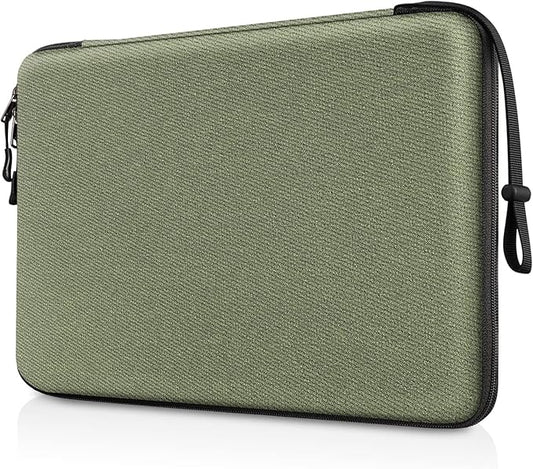 FINPAC Hard Laptop Sleeve Case for 15.3 inch MacBook Air M4 A3241 M3 A3114 M2 A2941 2025 2024, 16.2 inch MacBook Pro M4/M3/M2/M1 Pro/Max, Waterproof Case for Surface Laptop/Book, Olive