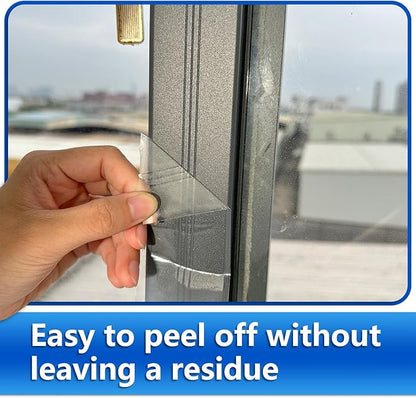 Transparent Window Weather Sealing Tape for Winter,2 Inch x 55 Yards Clear Insulation Seal Tape for Windows and Doors Waterproof Weatherproofing