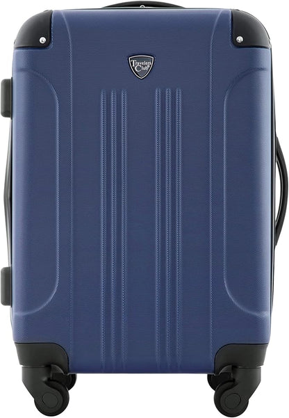 Travelers Club Chicago Hardside Expandable Spinner Luggage, Navy Blue, 20" Carry-On