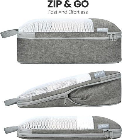 8 Set/6 Set/4 Set Compression Packing Cubes for Travel, Lightweight Vacation Travel Essentials, Travel Accessories for Suitcase Organizer Bags Set, Durable Luggage Organizer