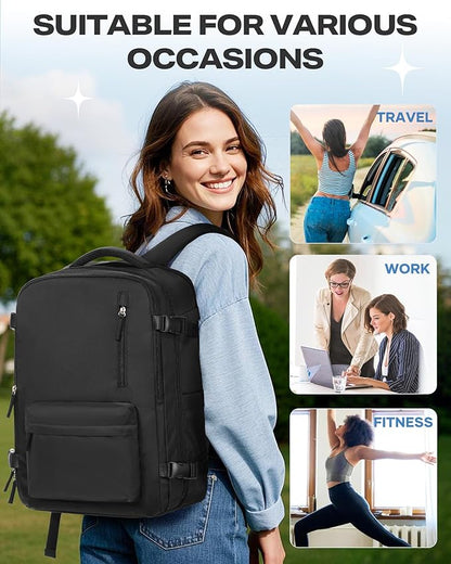 coofay Vacuum Backpack Travel with Pump Airbag Travel Backpack with Vacuum System Mochila de Viaje Compresion al Vacio Easyvacpack Vacpack Backpacks for Traveling Carry on Luggage