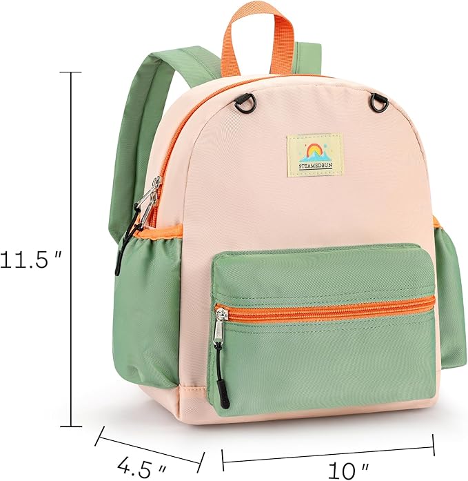 STEAMEDBUN Toddler Backpack for Girls 2-4: Kids Backpack Boys Girls - Preschool Kindergarten Daycare Backpacks - 12 inch