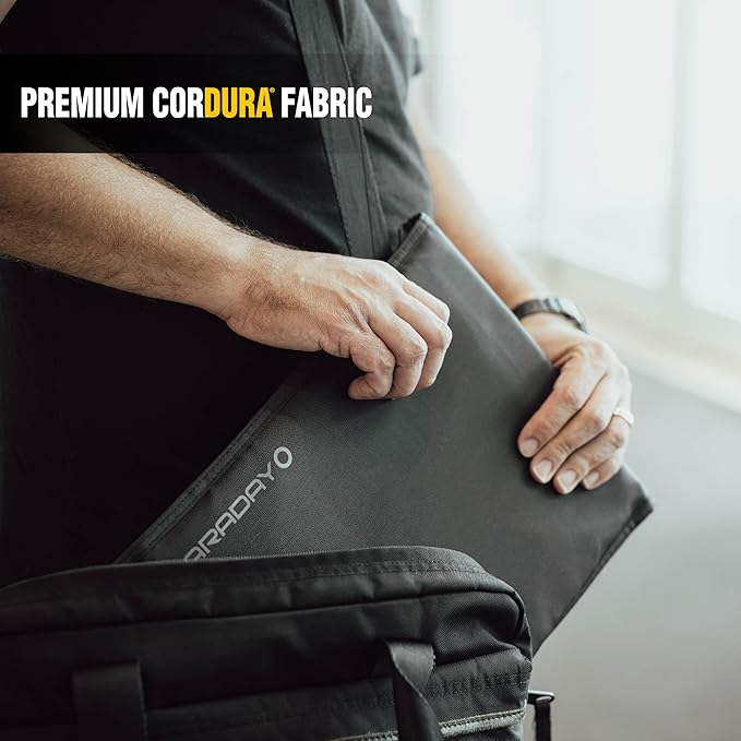 Faraday Defense Faraday Bag Jacket Pro for Laptops | Magnetic Closure, Shielding - Law Enforcement & Military, Travel & Data Security, Privacy, Anti-Tracking Anti-Hacking Black (Laptop)