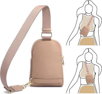INICAT RFID Blocking Sling Bag,Anti Theft Crossbody Bags for Women,Travel Gifts Cross Body Purses Vegan Leather