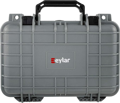 Eylar Protective Gear and Camera Hard Case Waterproof Dry Box with Foam 11.6 Inch 8.3 Inch 3.8 Inch (Gray)