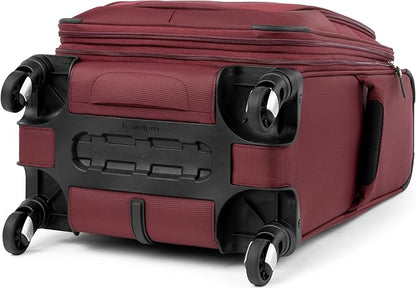 Travelpro Maxlite 5 Softside Expandable Luggage with 4 Spinner Wheels, Lightweight Suitcase, Men and Women, International, Burgundy, Carry-on 21-Inch