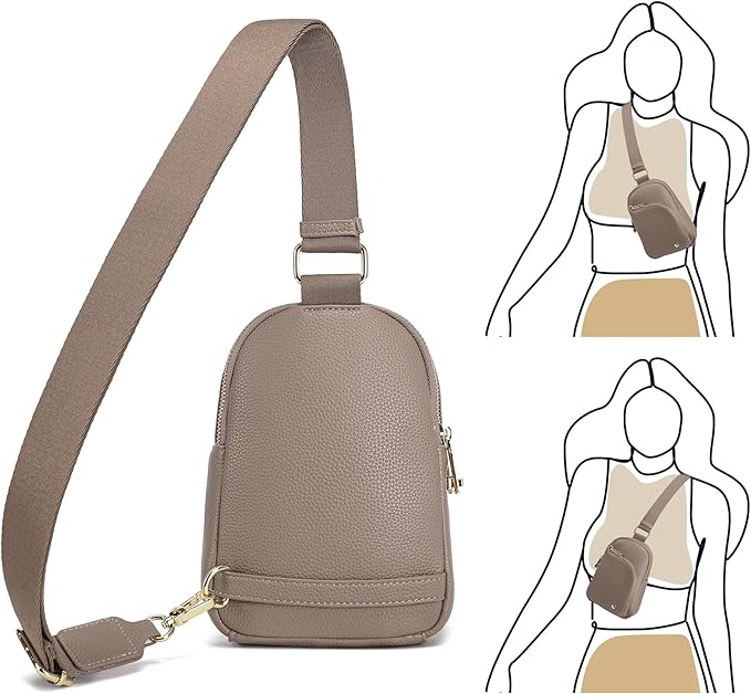 INICAT RFID Blocking Sling Bag,Anti Theft Crossbody Bags for Women,Travel Gifts Cross Body Purses Vegan Leather