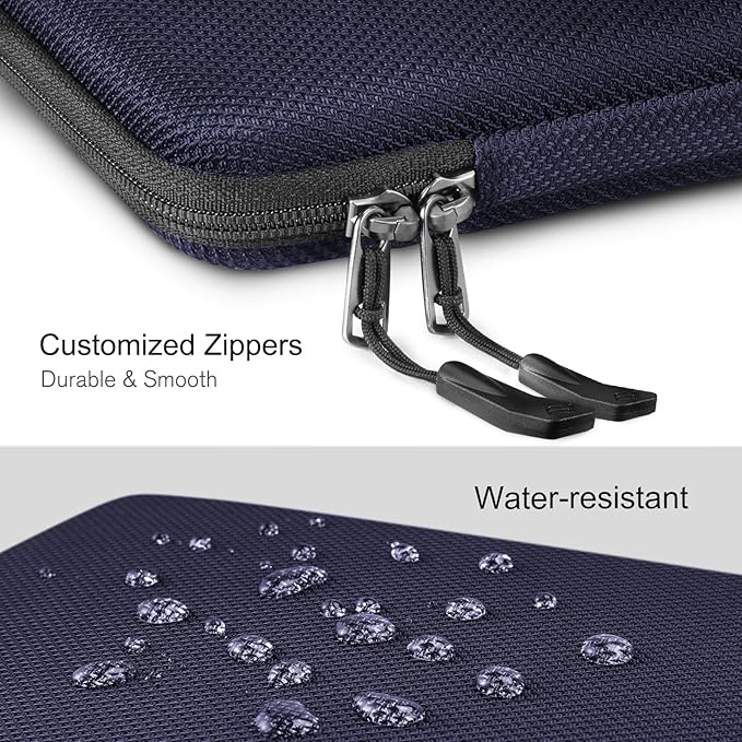FINPAC Hard Laptop Sleeve Case for 13 inch MacBook Air M4 2025 A3240 M3 2024 A3113, 14 inch MacBook Pro M5/M4/M3/M2 A3434 A3401, 13" Air/Pro, Waterproof Case for Dell, Surface Laptop, HP, Deep Blue