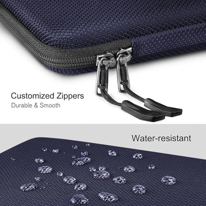 FINPAC Hard Laptop Sleeve Case for 13 inch MacBook Air M4 2025 A3240 M3 2024 A3113, 14 inch MacBook Pro M5/M4/M3/M2 A3434 A3401, 13" Air/Pro, Waterproof Case for Dell, Surface Laptop, HP, Deep Blue