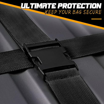 Eccliy 12 Pack Luggage Straps Suitcase Belts Wide Adjustable Packing Straps Travel Belts Accessories for Business Packing(Black)