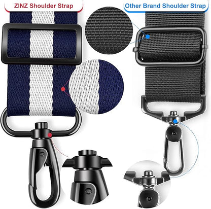ZINZ 79.5" Universal Strap with Ultra-Thick Fixed Breathable Pad - Adjustable Heavy-Duty Shoulder Strap for Laptop, Crossbody, Luggage, Gym, Camera Bag and More - TW01B06