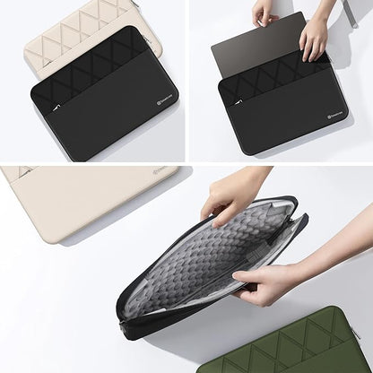 Smatree 13.3 inch Laptop Sleeve for DELL Pro 13 Plus PB13250 or 2-in-1, for DELL Latitude 3340/3330/7340 or 2-in-1, Laptop Case with Accessory Pocket, YKK Zipper, Patented Shockproof Design (E411)
