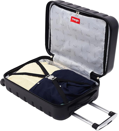 Wrangler 20" Spinner Carry-On Luggage, Black