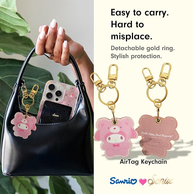 Sonix x Sanrio Keychain Case Compatible with Apple AirTag | Protective Cover Keychain | My Melody Latte Bears