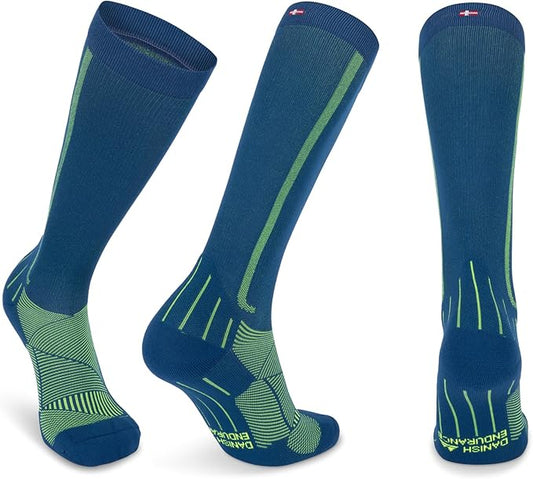 DANISH ENDURANCE 21-26 mmHg Compression Socks | Graduated Support & Faster Recovery | Running & Travel | Unisex 1 Pack