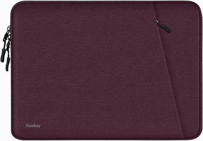 Laptop Sleeve 14 inch, Shockproof Protective Computer Bag with Accessories Pocket, Portable Laptop Case Compatible for 14 inch MacBook Air/Pro, Dell, HP, Acer, Asus, Lenovo, Magenta