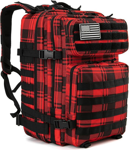 QT&QY 45L Military Tactical Backpacks Molle Army Assault Pack 3 Day Bug Out Bag Hiking Treeking Rucksack…