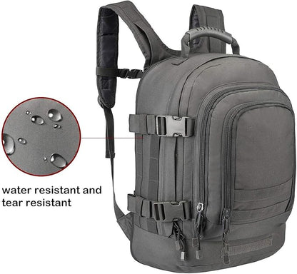 Greencity Laptop Backpacks Tactical 3 Day Expandable Bug Out Bag Classic Case Travel Hiking，Gray