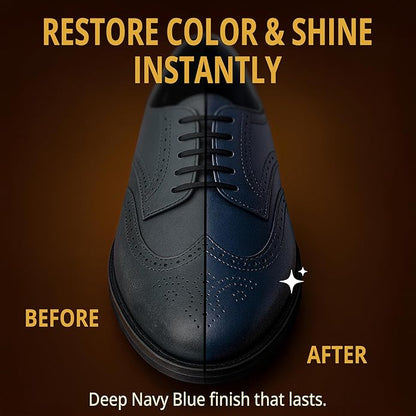 Eagle Shoe Polish Wax – Premium High-Gloss Shine – Restores Color, Covers Scuffs, Nourishes & Protects - 3-Piece Kit