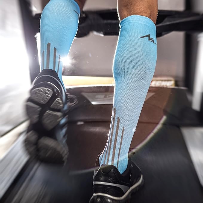NEWZILL Medical Compression Socks for Women & Men, 20-30 mmHg Knee-High Support for Circulation, All-Day Comfort for Work Travel Running Cycling and Fitness