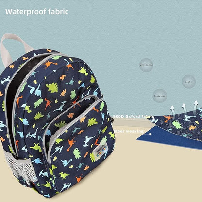 willikiva 3D Dinosaur Backpack Toddler Backpacks for Boys and Girls Kids Backpack Waterproof Preschool Safety Harness Leash (Dinosaur Paradise)