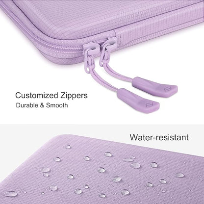 FINPAC 15.6-inch Hard Laptop Sleeve Case Compatible with 15.6 Inch Acer Aspire, Shockproof Computer Carrying Case for 15.6 Inch HP Dell Razer Samsung Laptop Chromebook (Lilac)