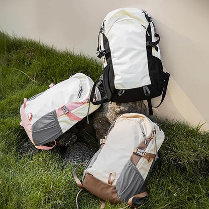 20L Small Khaki Hiking Backpack Daypack with Chest Strap for Men Women, Waterproof Outdoor Backpack with Padded Straps