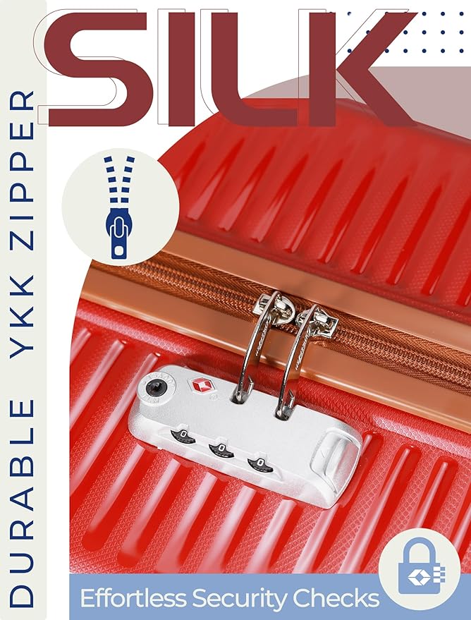 Luggage Sets 5 Piece,Lightweight,Impact-Resistant,Wear-Resistant Suitcases with Wheels, Hardshell Suitcase Set with Spinner Wheels, PP Carry on Luggage Set with TSA Lock, Travel Luggage