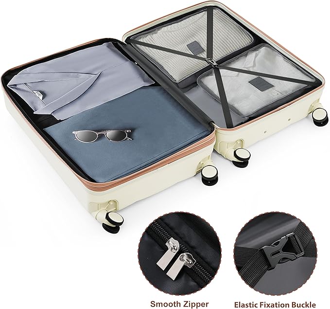 Hardside Suitcase with Spinner Wheel Lightweight TSA Lock