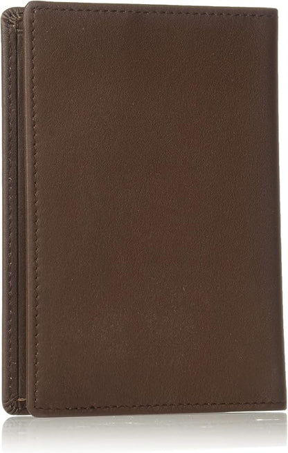Royce Leather Rfid Blocking Passport Travel Document Organizer In Genuine Leather Packing Organizer, Brown
