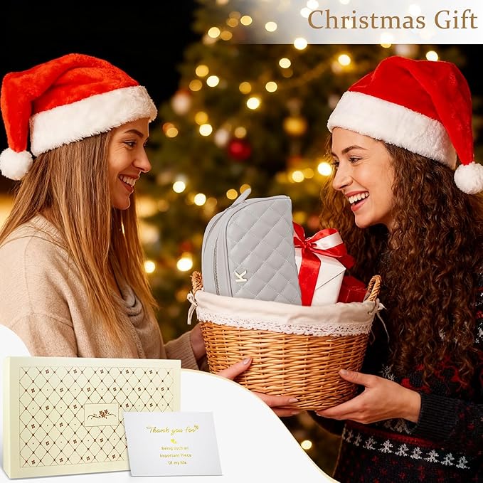 COSHAYSOO Personalized Toiletry Bags for Women Travel Leather Waterproof Makeup Skincare Bag Large, Monogrammed Initial Christmas Gifts for Woman Best Friend 30th 40th 50th Birthday Unique Letter M