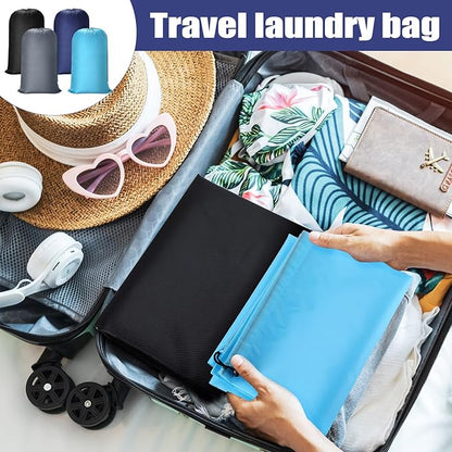 20 Pcs Laundry Bag Washable Travel Laundry Bags with Drawstring Lock Closure Large Heavy Duty for Camping Tent Blankets Dirty Clothes Yarn Fabric Storage, Multi Use(Mixed Color)