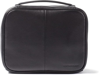 Leatherology Black Onyx Large Travel Organizer - Zipped mesh storage pocket, elastic loops for organization, double metal zipper