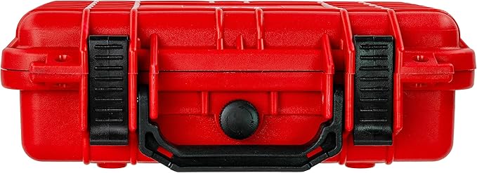 Eylar Protective Gear and Camera Hard Case Waterproof Dry Box with Foam 11.6 Inch 8.3 Inch 3.8 Inch (Red)
