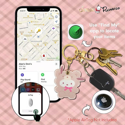 Sonix x Sanrio Keychain Case Compatible with Apple AirTag | Protective Cover Keychain | Pochacco Latte Bears