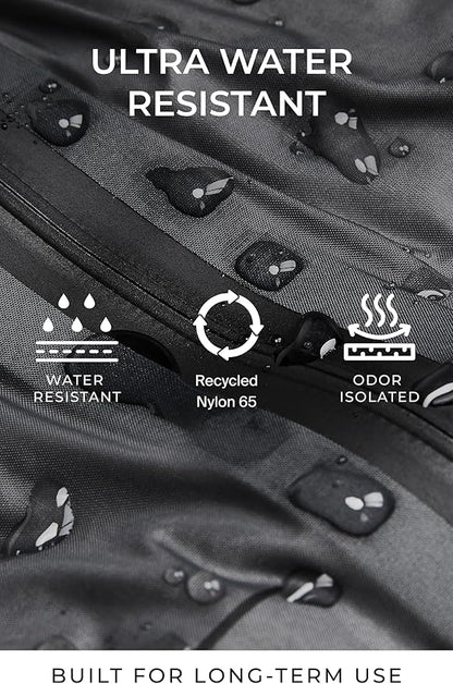 AirVault Vacuum Seal Travel Backpack 60L with Expandable Vortex Air Compression Vacuum System Water Resistant TSA Lock (Vacuum Pump Included, Gray, 60L)