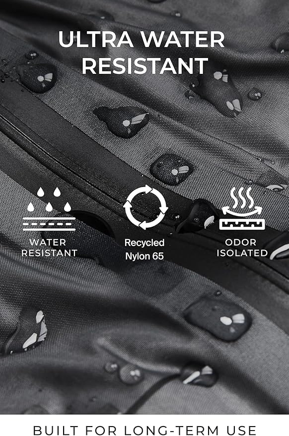 AirVault Vacuum Seal Travel Backpack 60L with Expandable Vortex Air Compression Vacuum System Water Resistant TSA Lock (Vacuum Pump Included, Black, 60L)