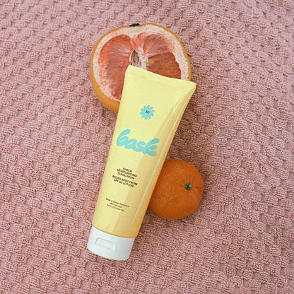 Bask Suncare SPF 30 Sheer Moisturizing Sunscreen Lotion - Broad Spectrum UVA/UVB Protection, Dermatologist Recommended, Hydrating, Lightweight & Non-Greasy, No White Cast, Travel Size, 3.4 fl oz