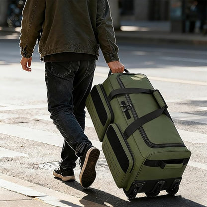 Rolling Duffle Bag with Wheels,120L Large Deployment Bag,Waterproof Military Duffle Bags for Tactical Military Deployment Camping